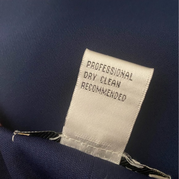 Justin Taylor Dress Women Plus Blue Tiered Layered Bateau Neckline Tent 24W - Picture 6 of 7